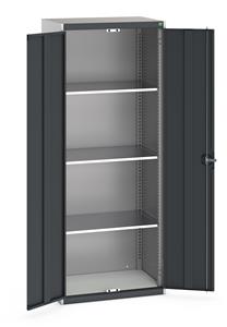 75kgs UDL capacity per shelf Shelves adjustable on a 25mm pitch Fully lockable... Bott Standard Cubio Tool Cupboards